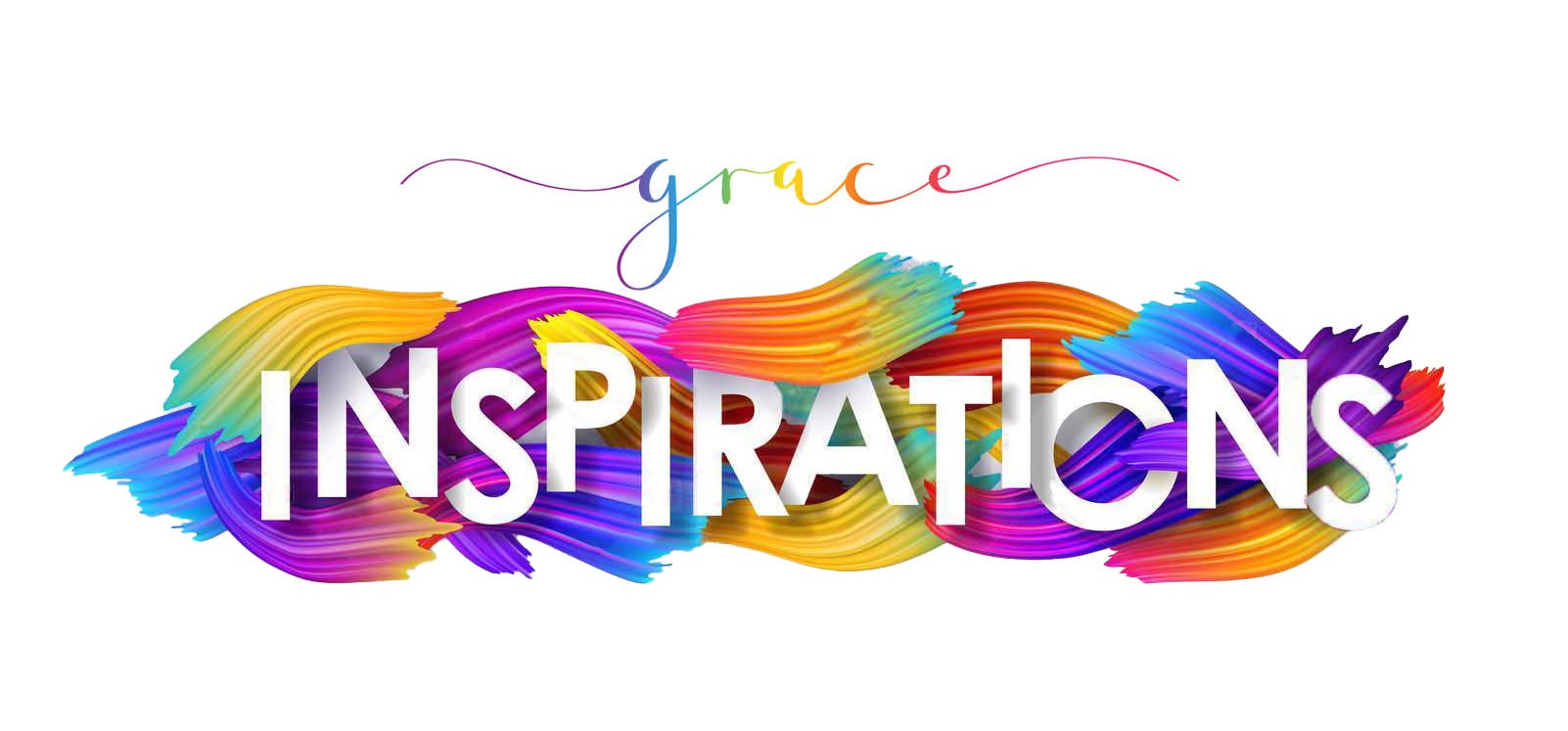 Grace’s Inspirations colorful rainbow paint logo